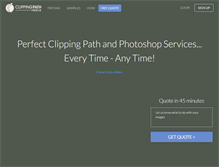 Tablet Screenshot of clippingpathindia.com